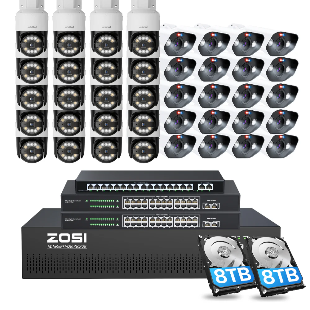 C296/C182 64 Channel PTZ 4K PoE Security Camera System for Business + Include 16TB HDD - Image 16