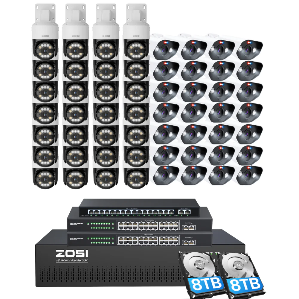 C296/C182 64 Channel PTZ 4K PoE Security Camera System for Business + Include 16TB HDD - Image 18