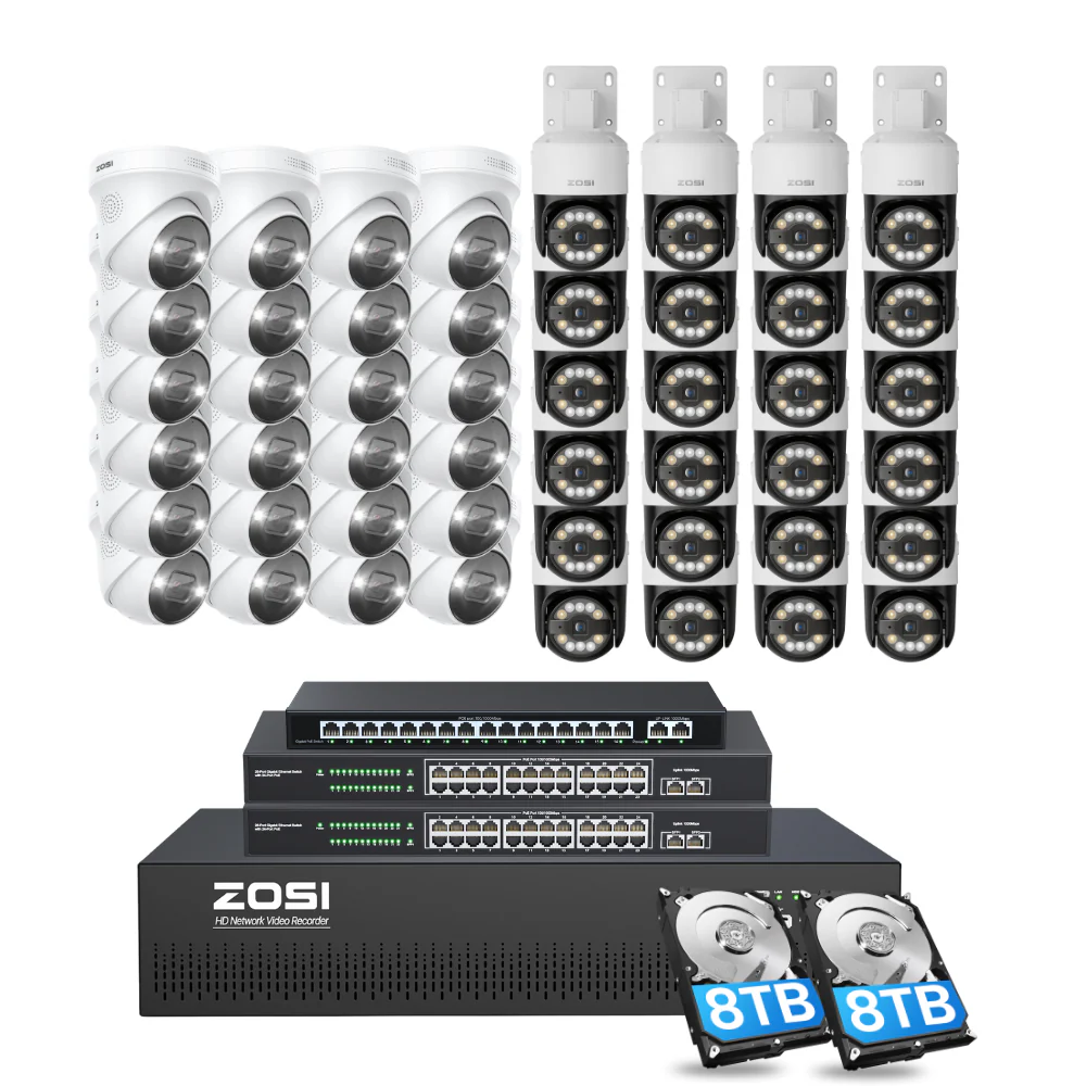 C296/C225 64 Channel PTZ 4K PoE Security Camera System for Business + Include 16TB HDD - Image 16