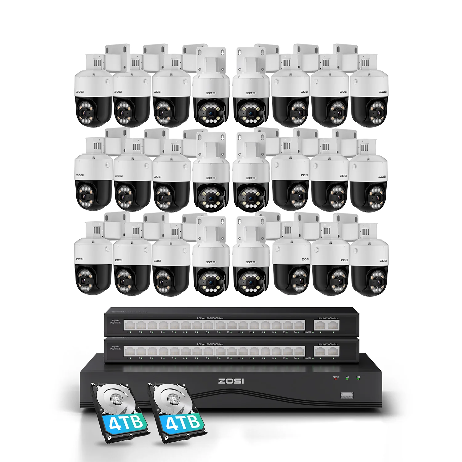 C296B 32 Channel 4K PT PoE Security Camera System for Business + Up To 16TB HDD - Image 19