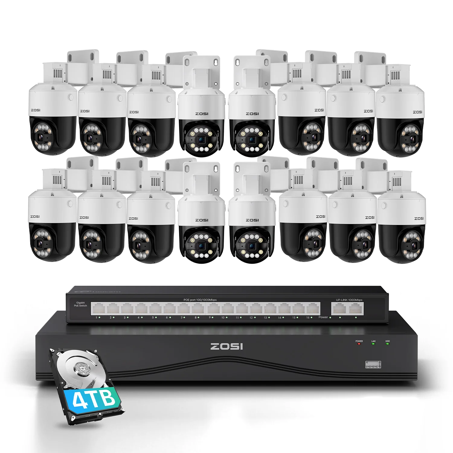 C296B 32 Channel 4K PT PoE Security Camera System for Business + Up To 16TB HDD - Image 20