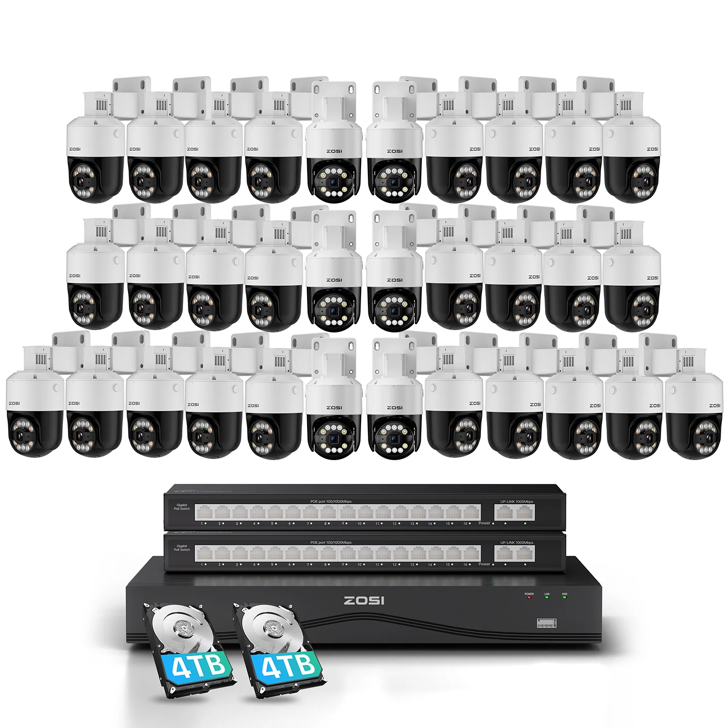 C296B 32 Channel 4K PT PoE Security Camera System for Business + Up To 16TB HDD - Image 21