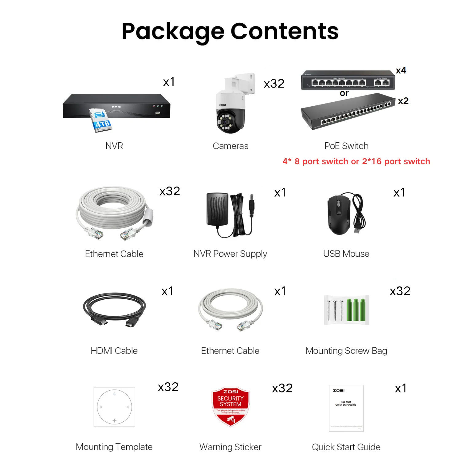 C296B 32 Channel 4K PT PoE Security Camera System for Business + Up To 16TB HDD - Image 29