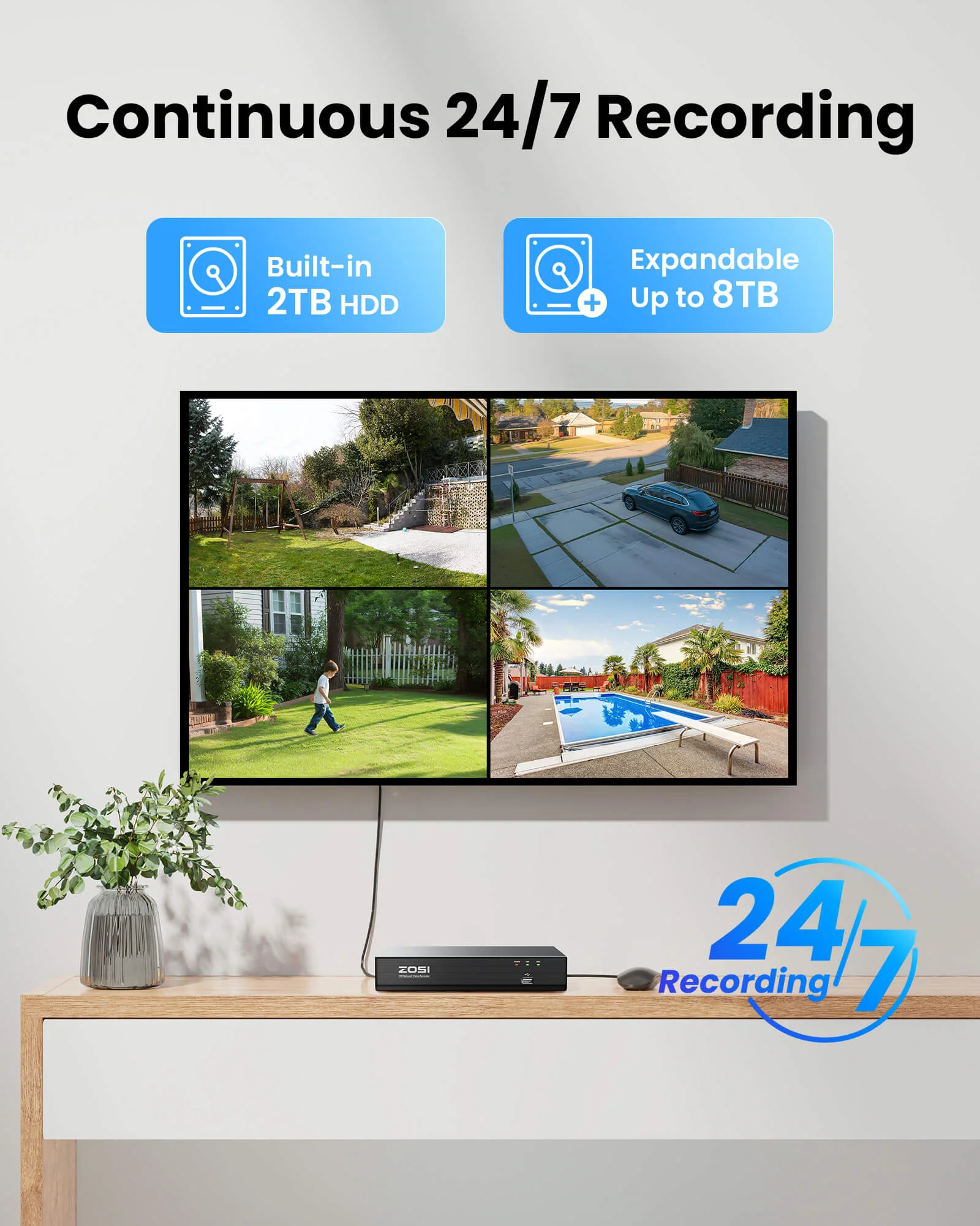 C296B 4K PTZ PoE Security Camera System + 16CH PoE NVR + 4TB Hard Drive - Image 16
