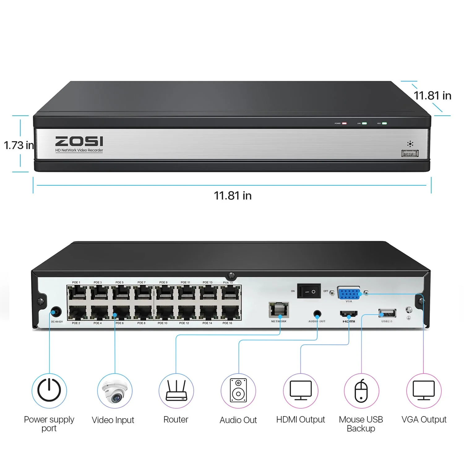 C220 4K PoE Security Camera System + 4K 16CH PoE NVR + 4TB HDD - Image 8