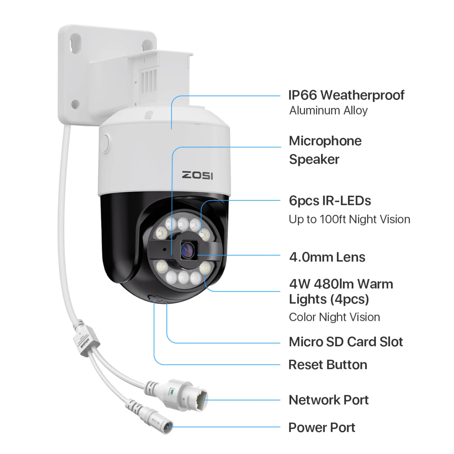 C296B 4K PTZ PoE Security Camera System + 16CH PoE NVR + 4TB Hard Drive - Image 18