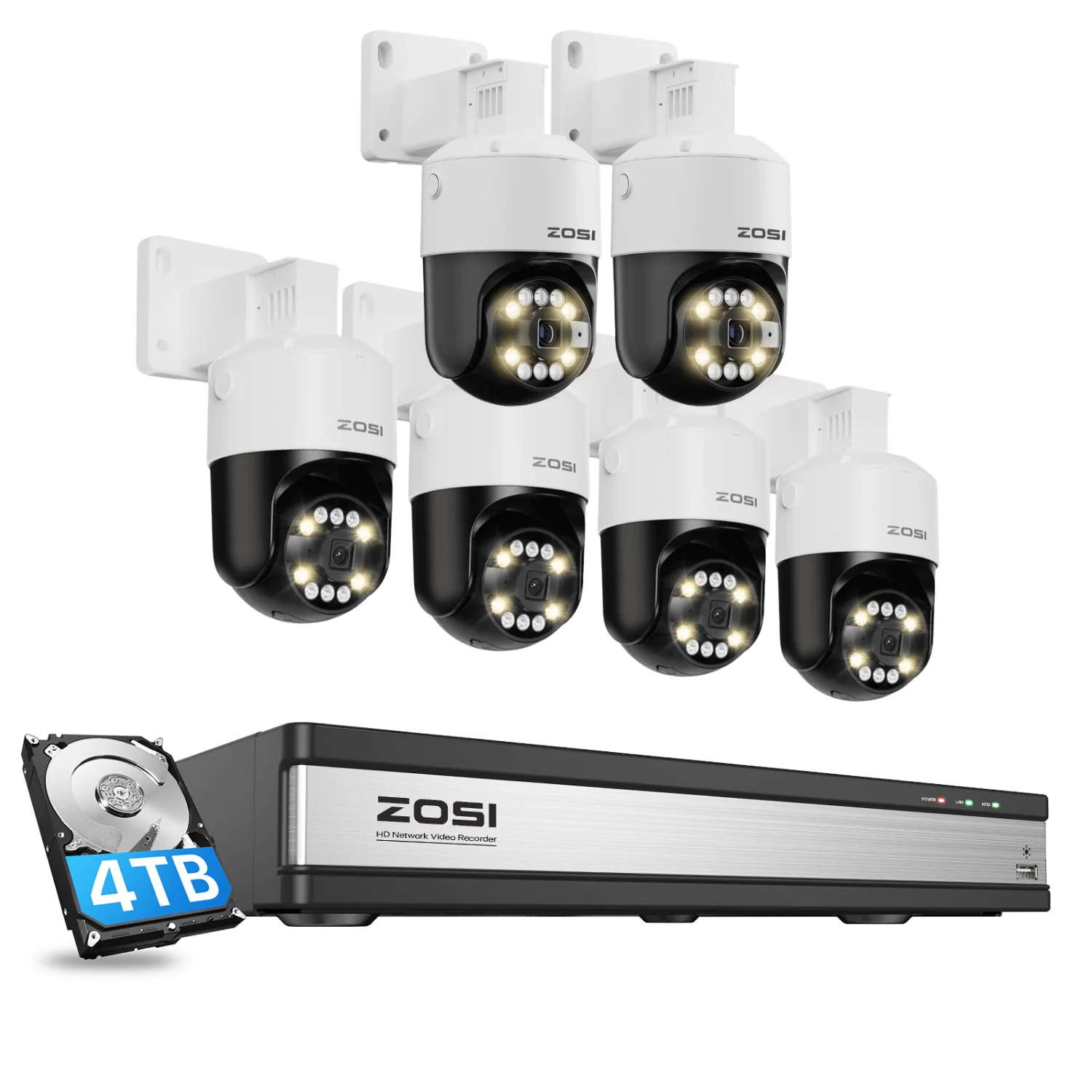 C296B 4K PTZ PoE Security Camera System + 16CH PoE NVR + 4TB Hard Drive - Image 19