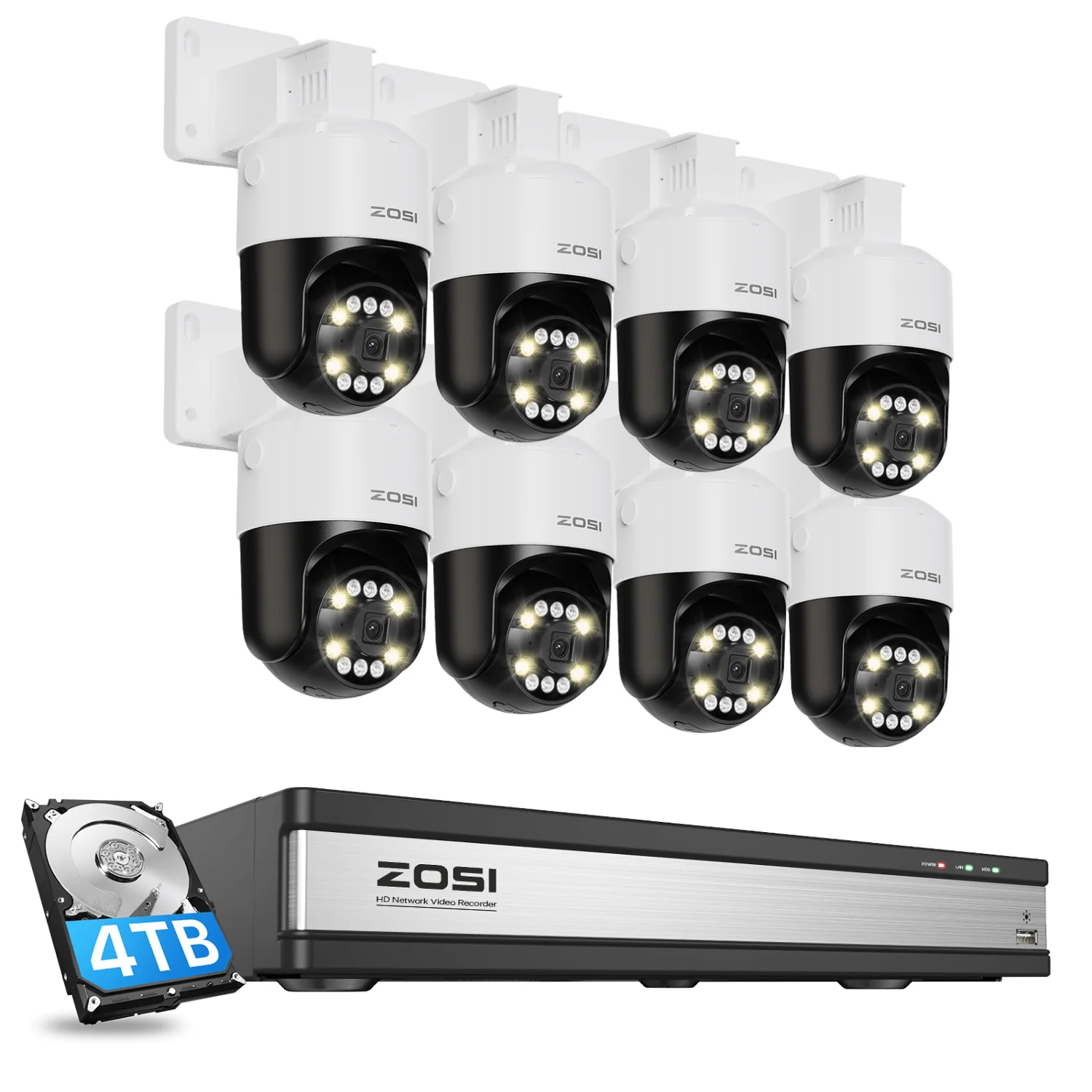 C296B 4K PTZ PoE Security Camera System + 16CH PoE NVR + 4TB Hard Drive - Image 20
