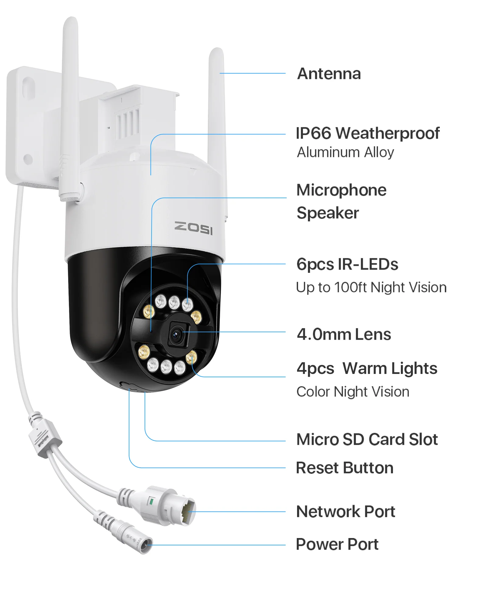 C296B 4K/5MP Wi-Fi 6 Pan Tilt Security Camera + Up to 256GB Local Storage - Image 12
