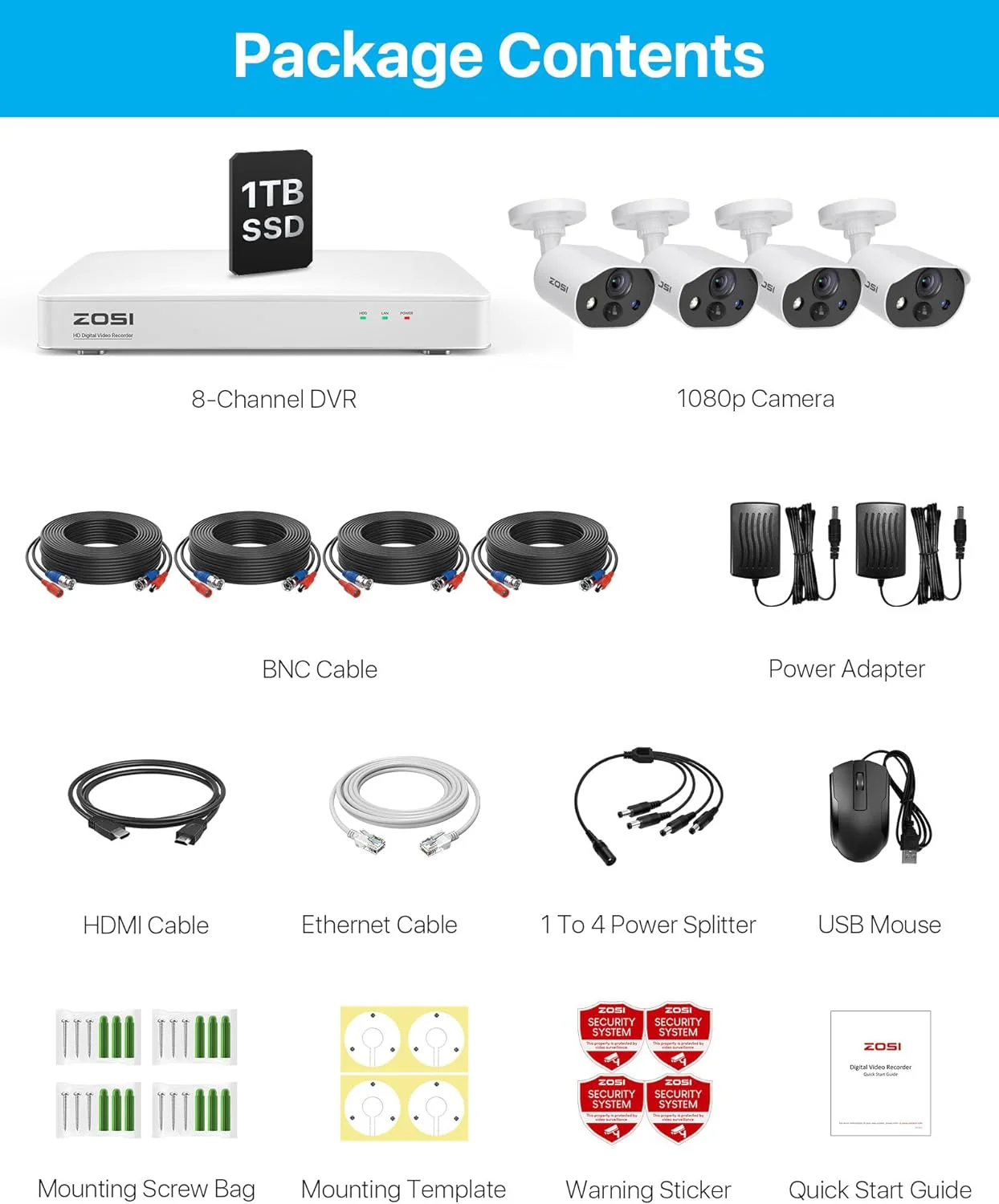 C303 1080P 8 Channel Security Camera System with Audio + 1TB HDD - Image 10