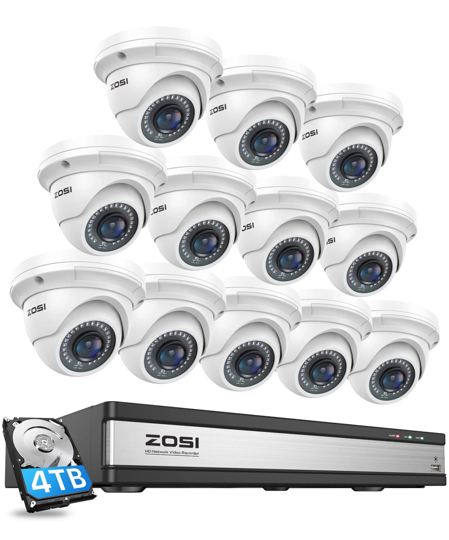 C429 5MP PoE Security System + 4K 16 Channel PoE NVR + 4TB Hard Drive - Image 12