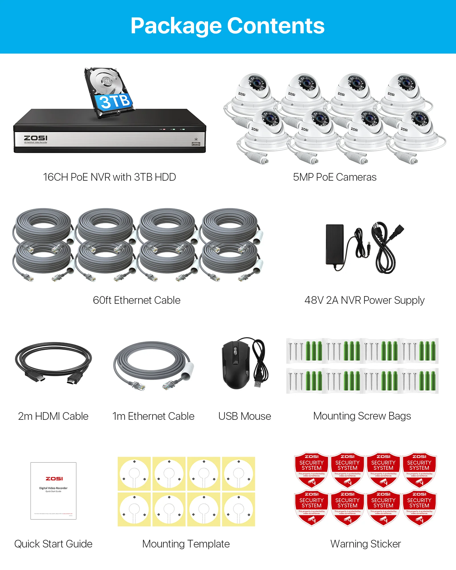 C429 5MP PoE Security System + 4K 16 Channel PoE NVR + 4TB Hard Drive - Image 9