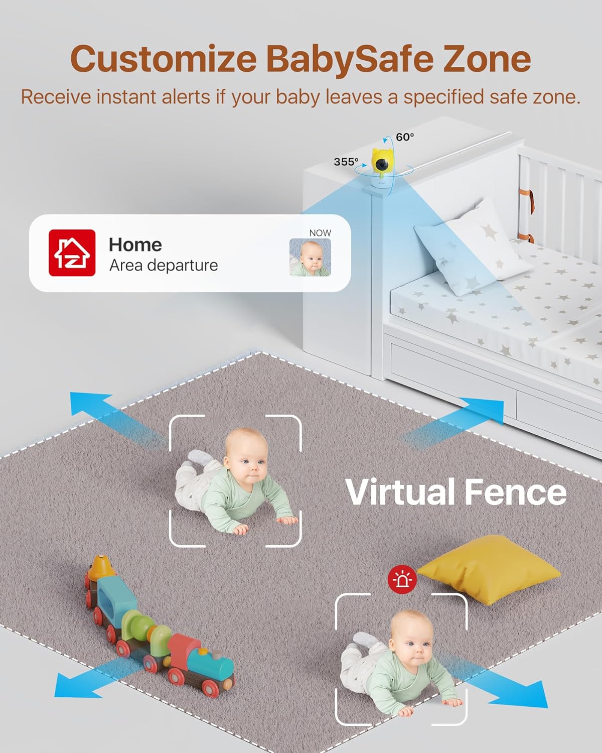 C516 2pack 4MP 2.4GHz/5GHz Baby Camera + Max 256GB Local Storage - Image 7