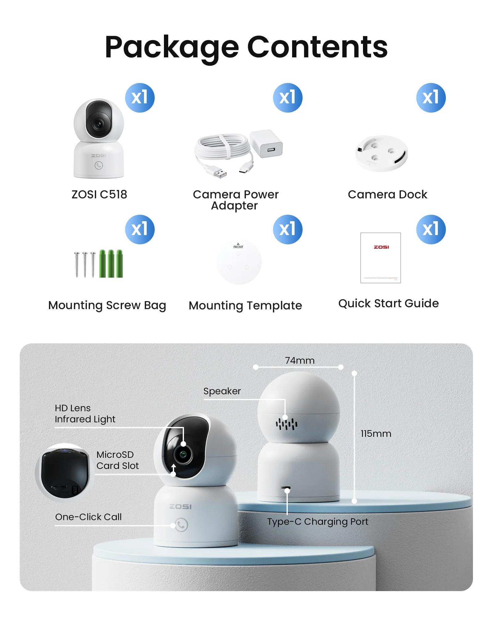 C518 4K 8MP PTZ 2.4GHz/5GHz WiFi Security Camera + 64GB Local Storage - Image 13