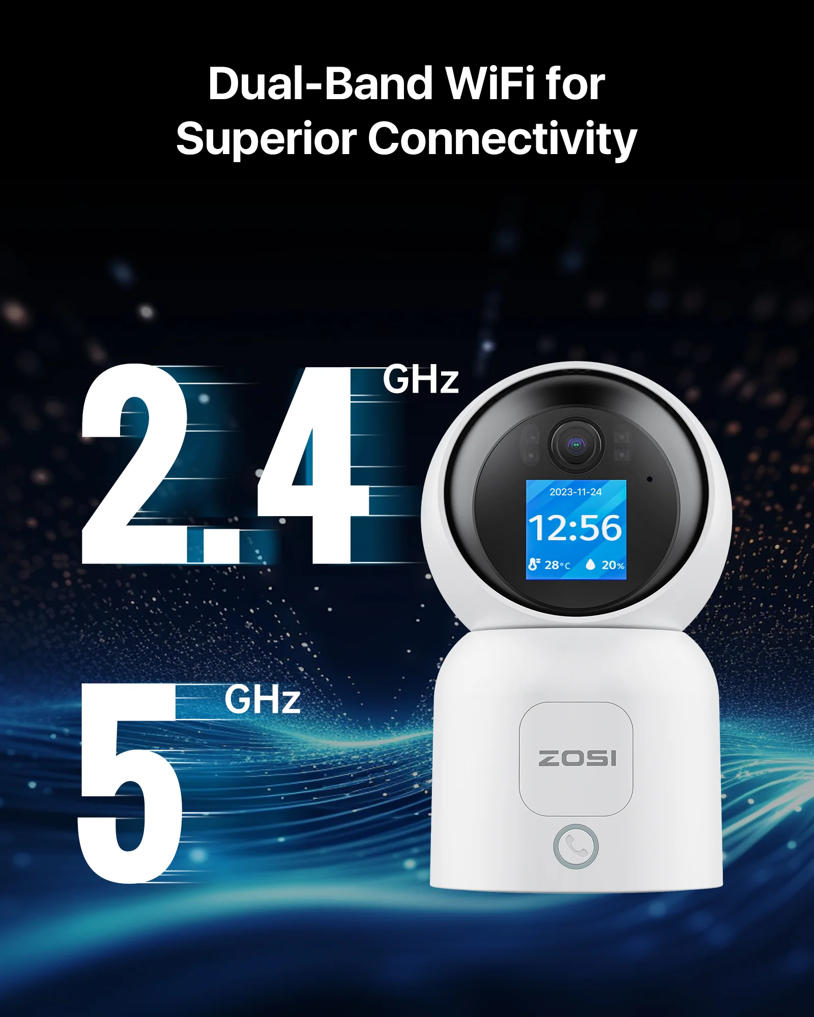 C519 4K/5MP/4MP 2.4GHz /5GHz Dual Band Baby/Pet Monitor + Max 256GB Local Storage - Image 10