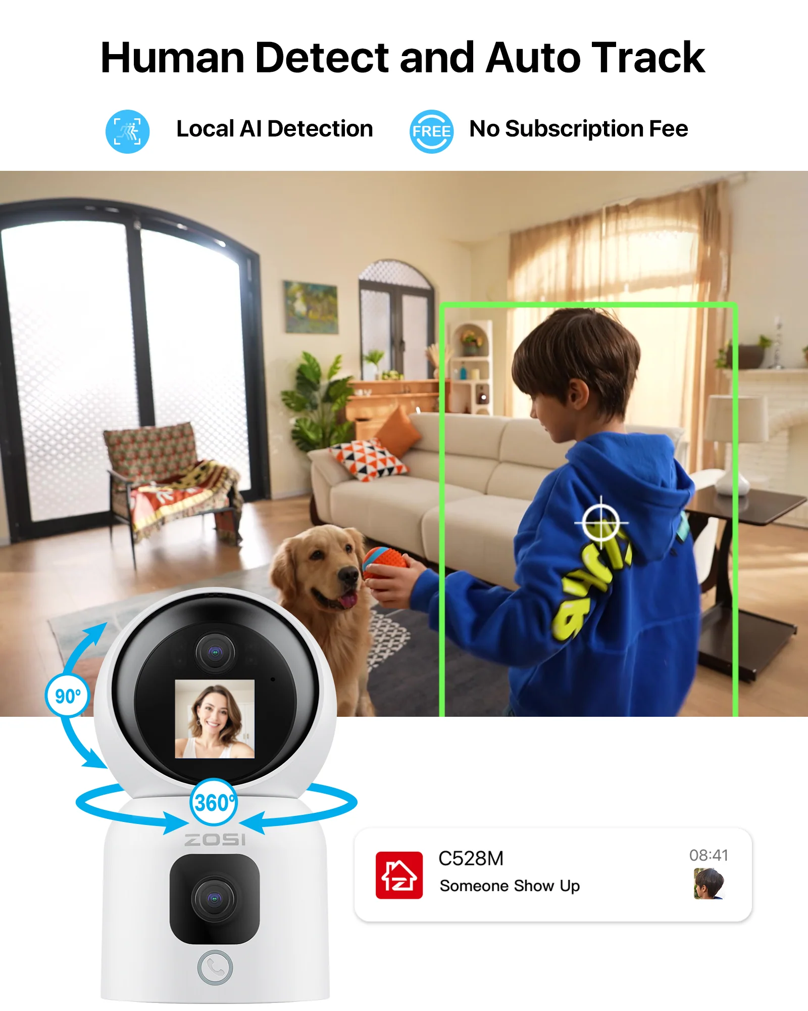 C528M 2.4/5GHz WiFi Indoor Camera - Image 3
