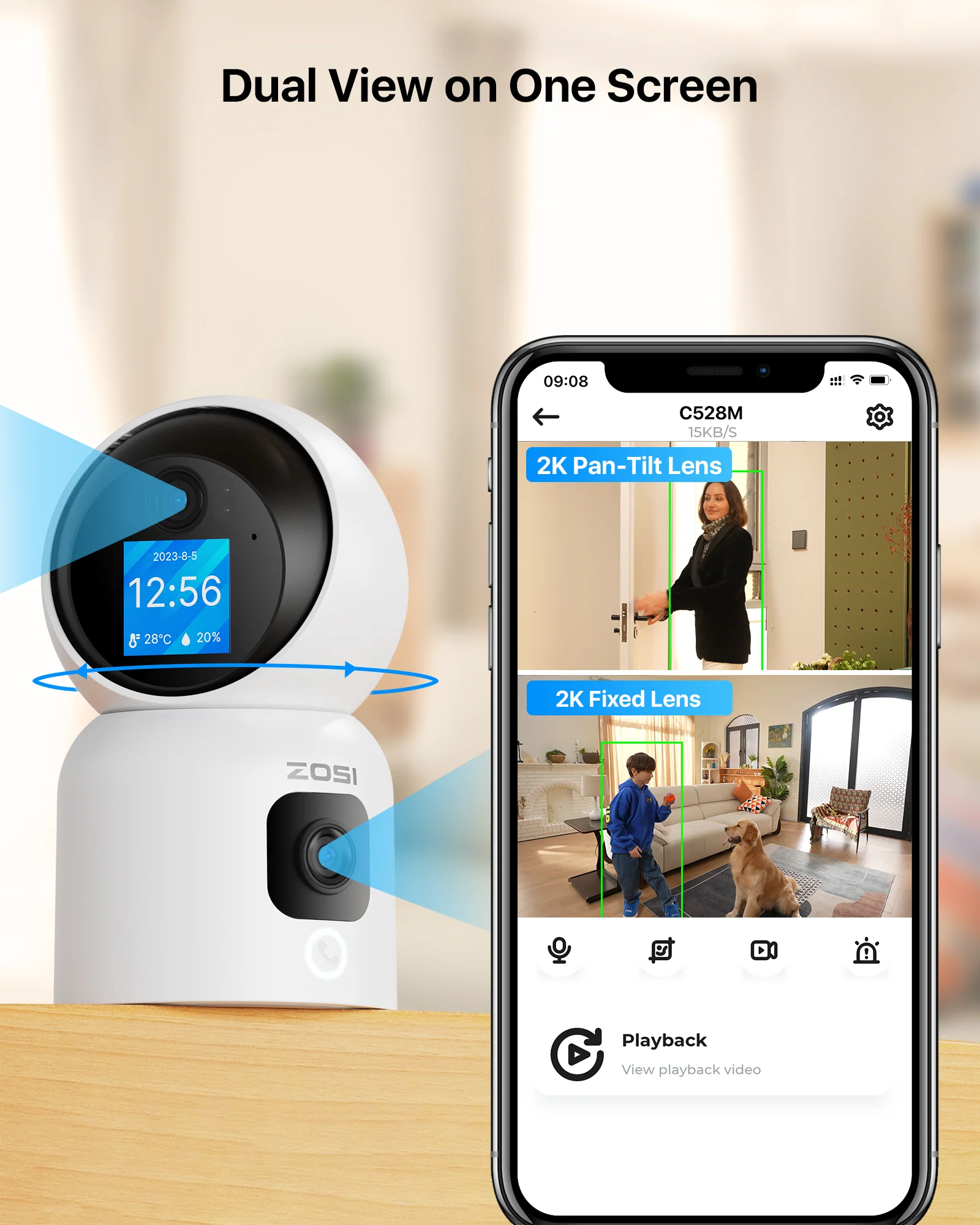 C528M 2.4/5GHz WiFi Indoor Camera - Image 4