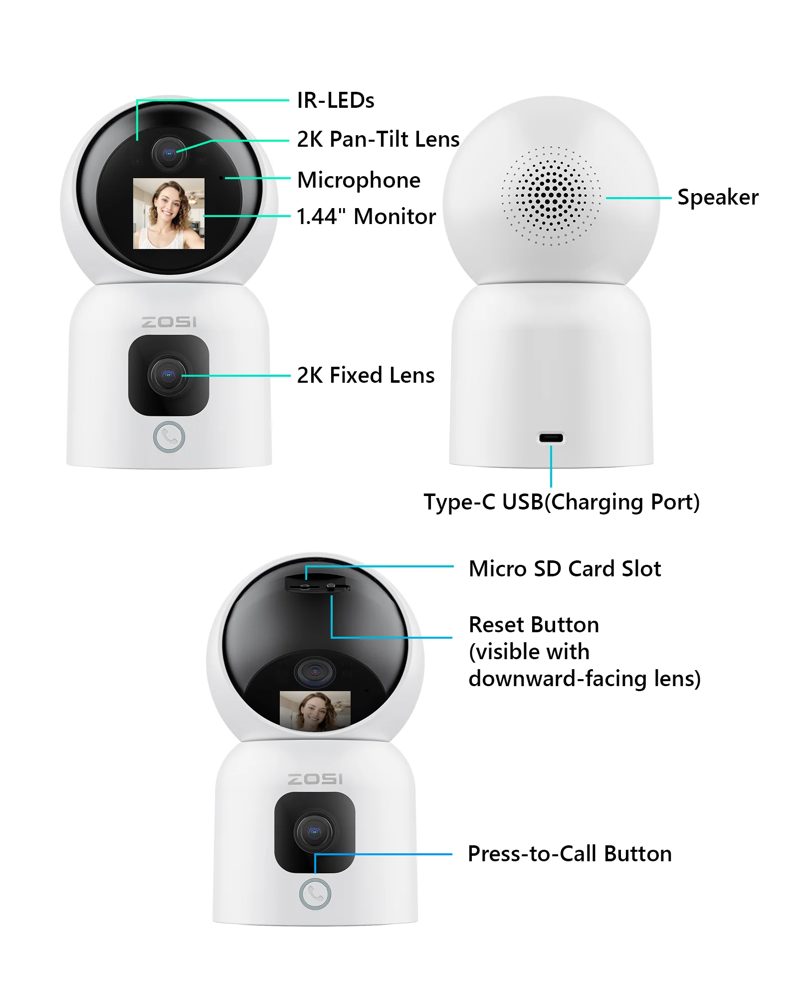 C528M 2.4/5GHz WiFi Indoor Camera - Image 8
