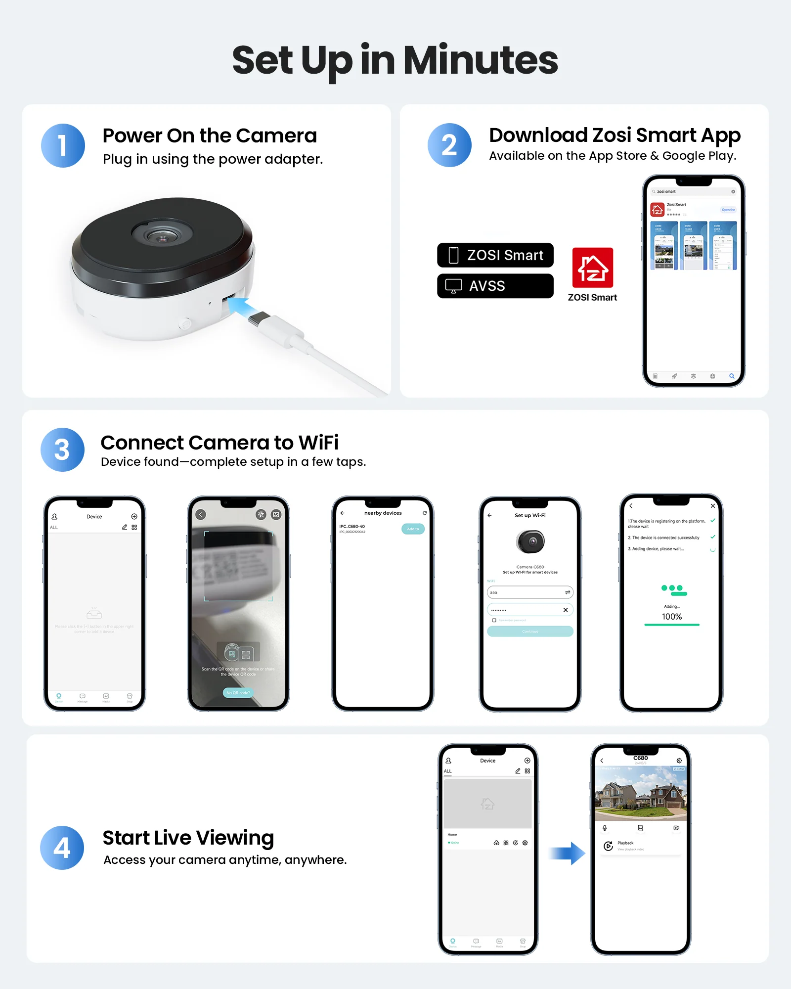 C680 3MP Window Camera with 2.4GHz & 5GHz WiFi + Max. 256GB Local Storage - Image 11
