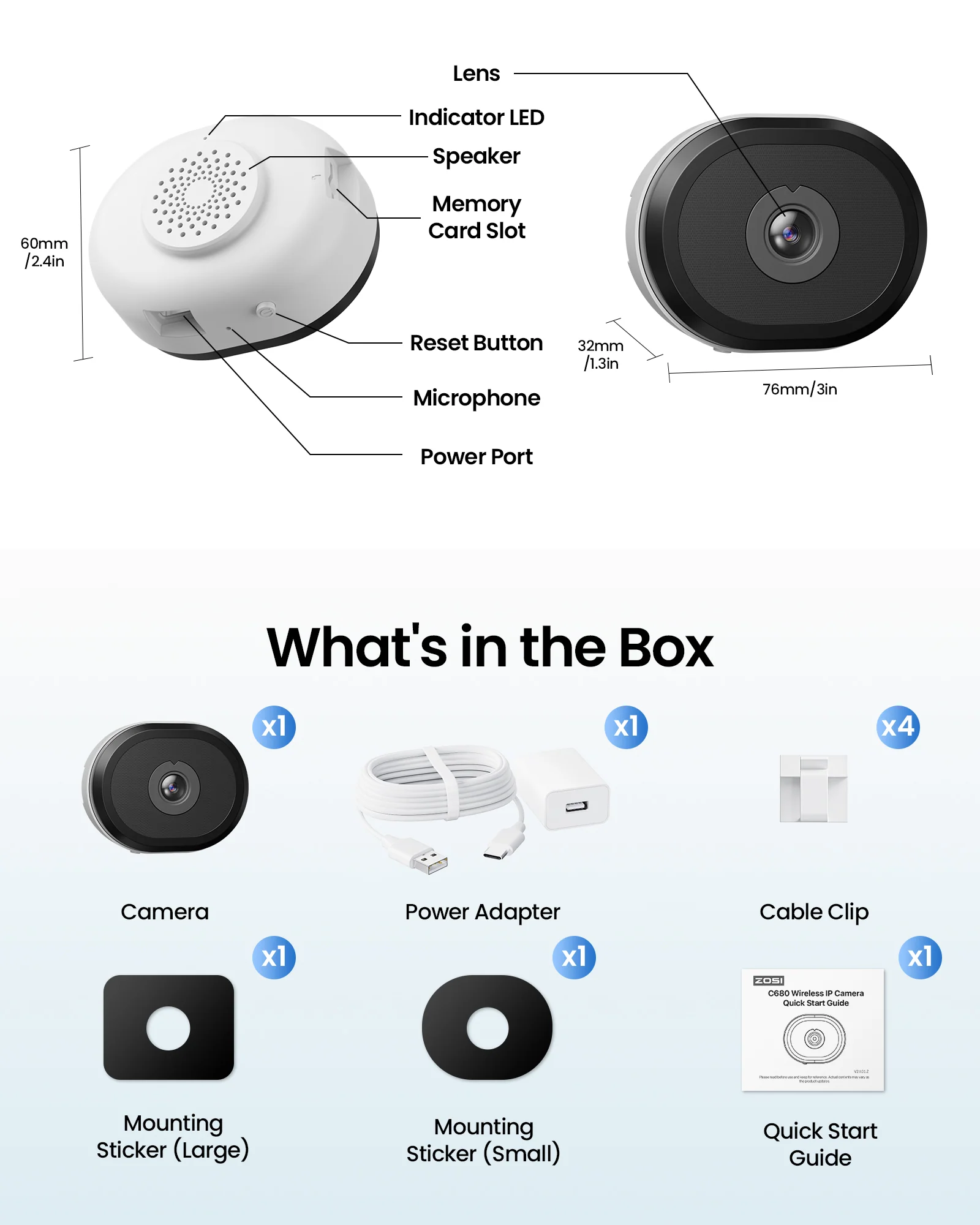 C680 3MP Window Camera with 2.4GHz & 5GHz WiFi + Max. 256GB Local Storage - Image 12