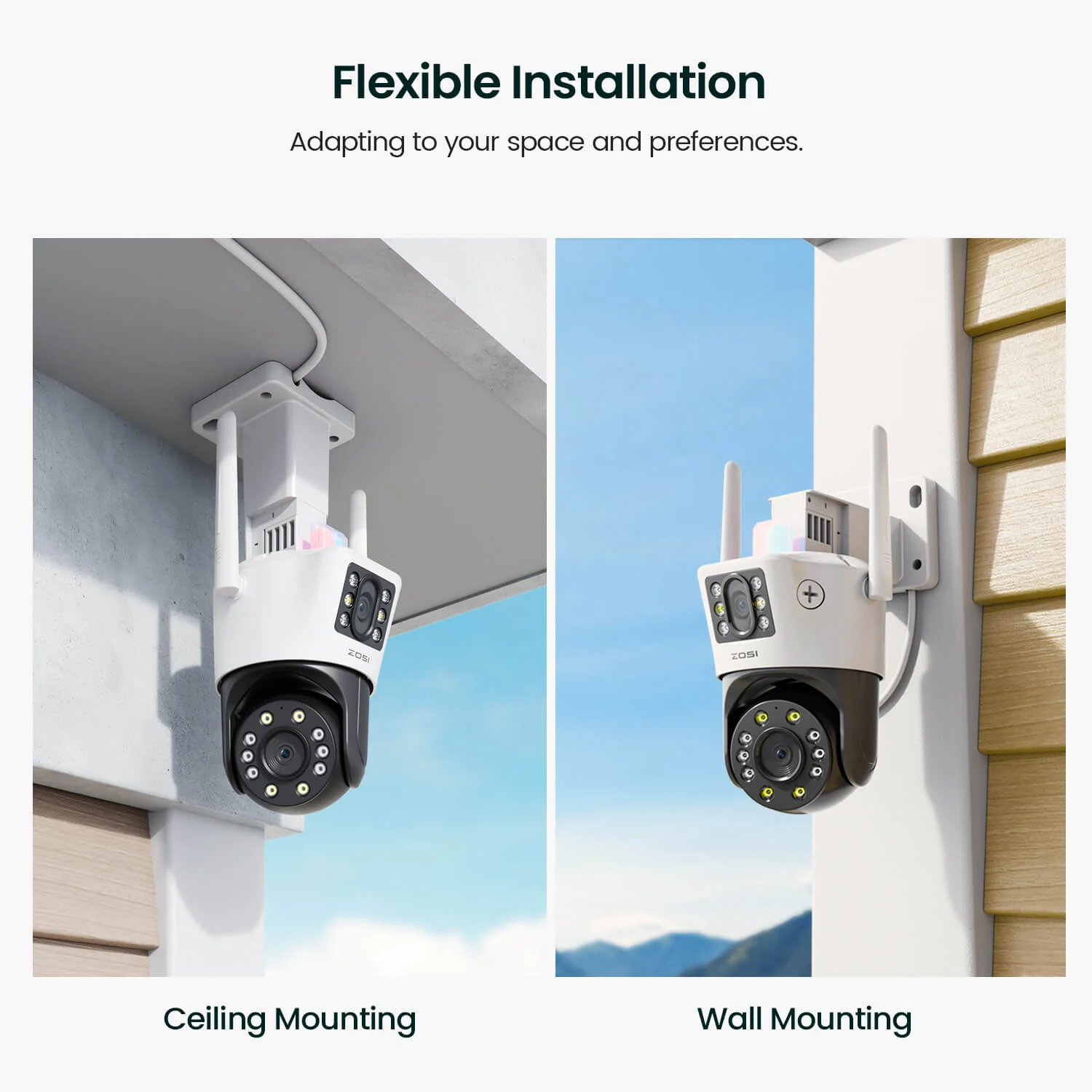 C298 2.4GHz WiFi PT Camera with Dual Lens + Up to 256GB Local Storage - Image 11