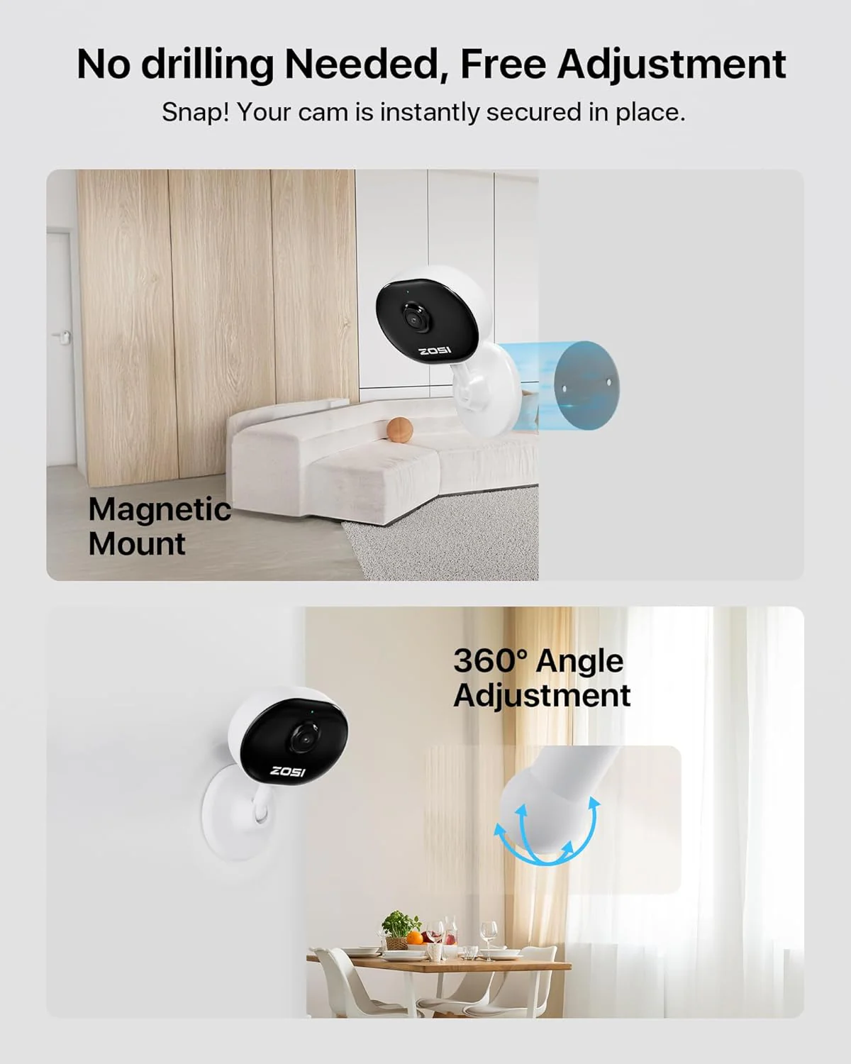 C688 2MP Indoor WiFi Camera with AI Motion Detection + Max 256GB Local Storage - Image 7