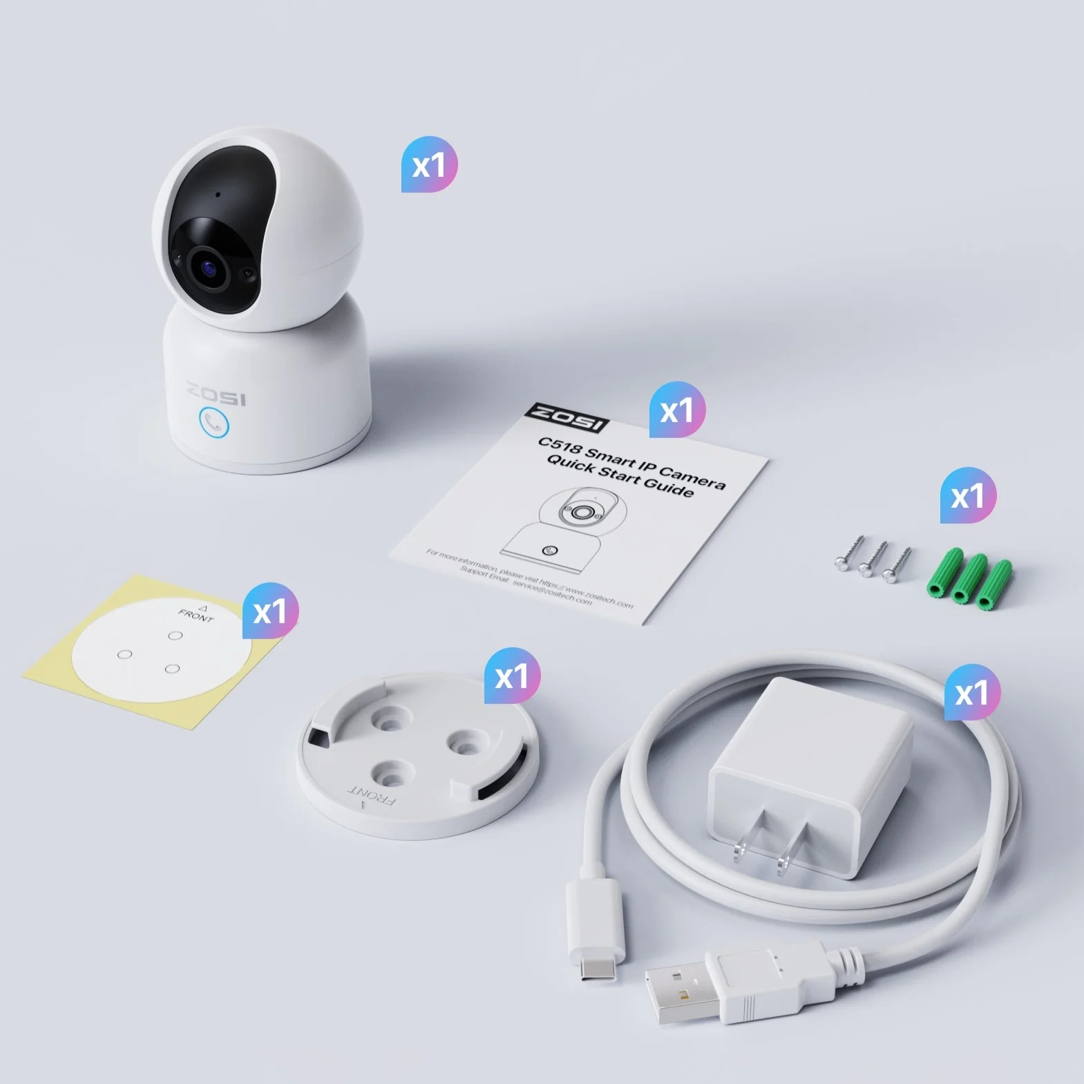 C688 2MP WiFi IPC Camera + C518 3MP WiFi Indoor Camera + 2* 128GB Card - Image 7
