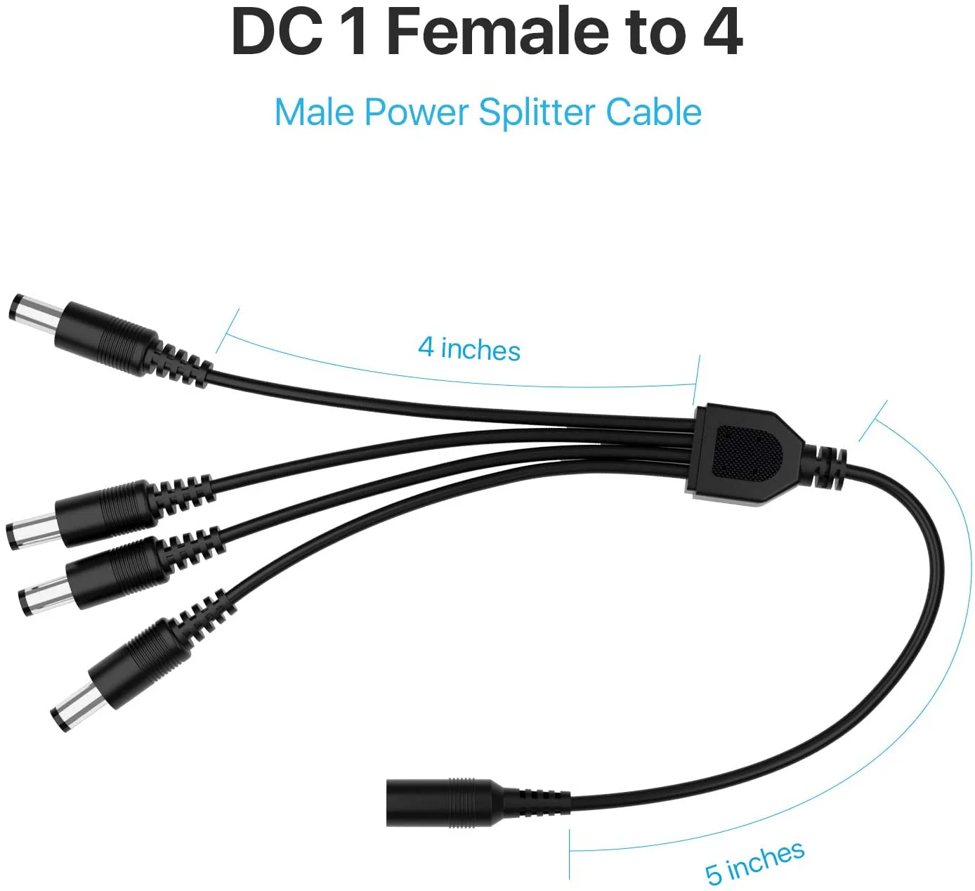 DC 1 to 4 Power Splitter Cord, DC 1 to 8 Power Splitter Cord, Y Adapter - Image 6