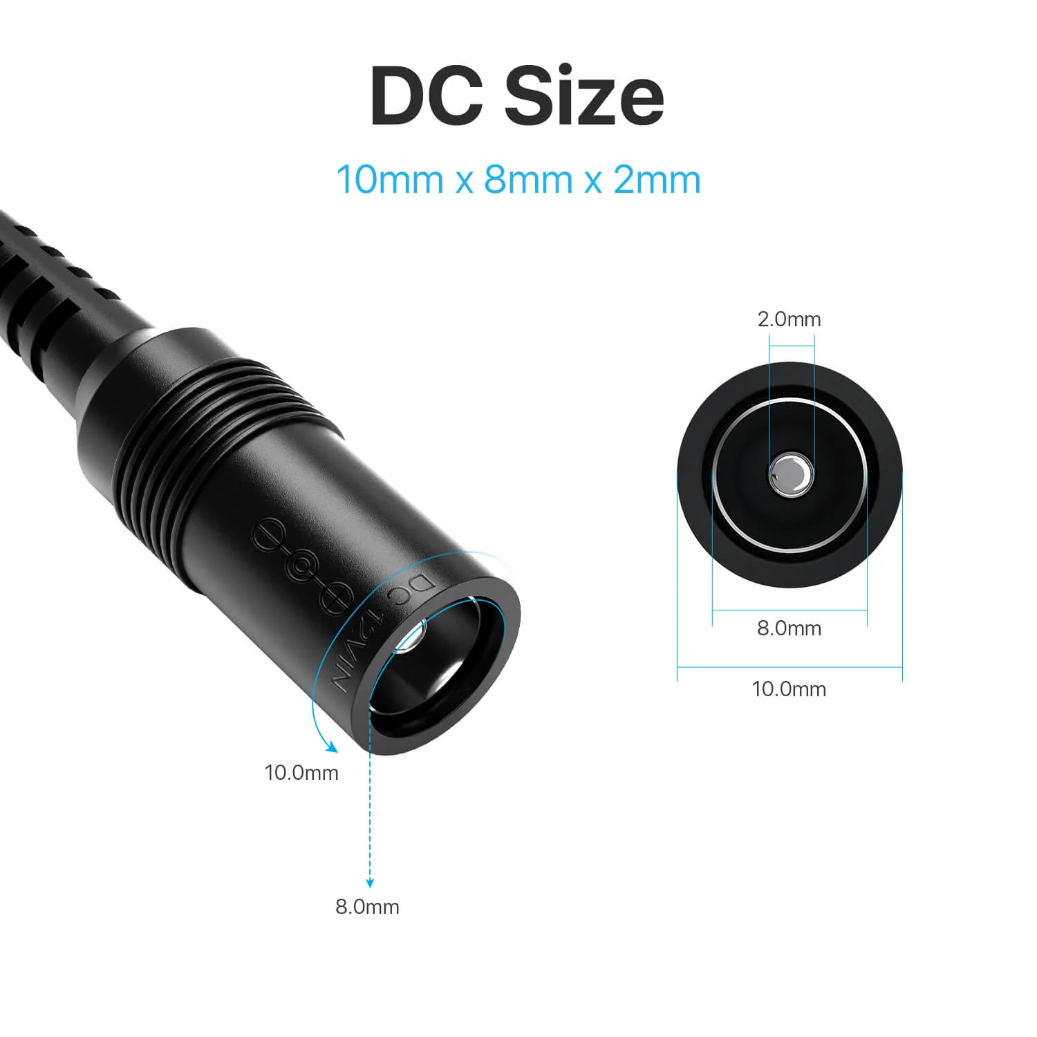 DC 1 to 4 Power Splitter Cord, DC 1 to 8 Power Splitter Cord, Y Adapter - Image 7